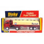 A DINKY NO.950, FODEN FUEL TANKER 'BURMAH' red and white, generally excellent condition (tanker