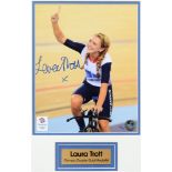 CYCLING - AUTOGRAPH, LAURA KENNY (NEE TROTT), C.B.E. (B.1992) A London 2012 Olympics official colour