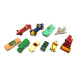 ASSORTED DIECAST MODEL VEHICLES circa 1950s-60s, variable condition, generally playworn, (10).