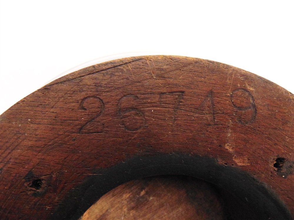 MILITARIA - A PROPELLER ART FRUIT BOWL of laminated mahogany, the base with impressed number ' - Image 3 of 3