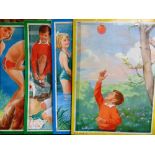 ASSORTED NURSERY PRINTS including twelve from the Ladybird Key Word Reading Scheme series (some