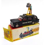 A DINKY NO.281, FIAT 2300 PATHE NEWS CAMERA CAR black, excellent condition, boxed, the box worn (