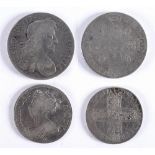 GREAT BRITAIN - CHARLES II (1660-1685), CROWN, 1682 (TRICESIMO QUARTO) fourth draped bust; and