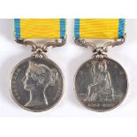 A BALTIC MEDAL 1856 crudely named to Able Seaman Cook, H.M.S. Trident, engraved, unmounted.