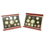 GREAT BRITAIN - EIGHT YEAR SETS comprising 1995; 1996 (deluxe proof); two 1997 (deluxe proof); three