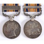 A SOUTH AFRICA MEDAL 1877-79 (ZULU WAR) TO PRIVATE J. COURTNEY, 2ND BATTALION 3RD (EAST KENT, THE