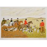 AFTER VINCENT HADDELSLEY Hunting scene, limited edition colour print, no 175/200, signed and