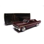 [WHITE METAL]. A BROOKLIN NO.BRK60, 1963 OLDSMOBILE STARFIRE HARDTOP COUPE maroon with cream side