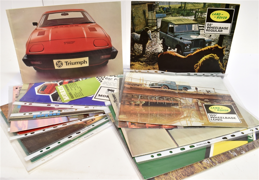 BRITISH LEYLAND - NINE 1970'S COLOUR SALES BROCHURES BY BRITISH LEYLAND (AUSTIN MORRIS) LIMITED