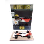 AYRTON SENNA (BRAZILIAN, 1960-1994) A copy of Autocourse, 1990-91 (40th Year), signed by Senna in