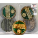 A COLLECTION OF FORTY 1960'S VEHICLE ROAD TAX DISCS (1960 TO 1969) 8 x 1960, 4 x 1961, 4 x 1962, 4 x