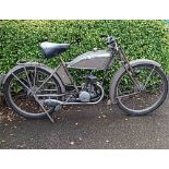 A 1937 FRENCH 98CC TERROT VELOMOTEUR FRAME NO. 218887 in very good original condition and full