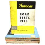 THE AUTOCAR ROAD TESTS comprising 1951; 1952; 1953; 1954; 1955; and Autumn 1958; together with The