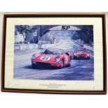 GRAHAM TURNER (BRITISH, B.1964) '1963 Le Mans 24 Hours', the winning works entered Ferrari 250P of