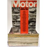 THE AUTOCAR MAGAZINE seventeen issues, circa 1954-65; together with a Motor Road Test Annual,