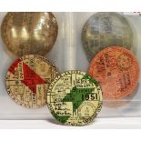 A COLLECTION OF THIRTY 1950'S VEHICLE ROAD TAX DISCS (1950 TO 1959) 2 x 1950, 2 x 1951, 2 x 1953,
