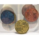 A COLLECTION OF FOURTEEN 1930'S VEHICLE ROAD TAX DISCS (1932 TO 1938) 2 x 1932, 2 x 1933, 1 x