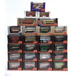 TWENTY-FIVE 1/76 SCALE EXCLUSIVE FIRST EDITIONS MODEL BUSES & COACHES each mint or near mint and