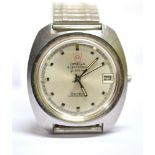 OMEGA, ELECTRONIC F300HZ a gentleman's stainless steel tonneau-shaped wristwatch, circa 1972