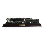 [HO GAUGE]. A FRANKLIN MINT SOUTHERN CRESCENT LIMITED 4-6-2 TENDER LOCOMOTIVE, 1396 lined green