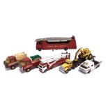 ASSORTED DIECAST & PRESSED STEEL MODEL VEHICLES circa 1950s-70s, by Dinky (1), Buddy L (2) and