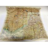 MILITARIA - A SECOND WORLD WAR R.A.F. SILK ESCAPE MAP comprising 43/C - Holland, Belgium (except