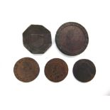 COINS & TOKENS - GREAT BRITAIN Assorted coinage, comprising a George III (1760-1820) 'cartwheel'