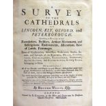 [TOPOGRAPHY] Willis, Browne. A Survey of the Cathedrals of Lincoln, Ely, Oxford and Peterborough...,