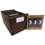 THIRTY-ONE MAGIC LANTERN SLIDES OF LUNAR INTEREST both photographic and diagrammatic, (box).