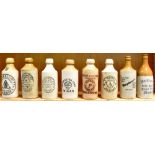 BREWERIANA - ASSORTED GINGER BEER BOTTLES comprising a Cardiff ginger beer bottle, 6.75' high, tan