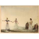SIR WILLIAM RUSSELL FLINT, R.A. (SCOTTISH, 1880-1969) 'Castanets', colour print, signed in pencil to