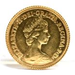 GREAT BRITAIN - ELIZABETH II (1952-), HALF-SOVEREIGN, 1982