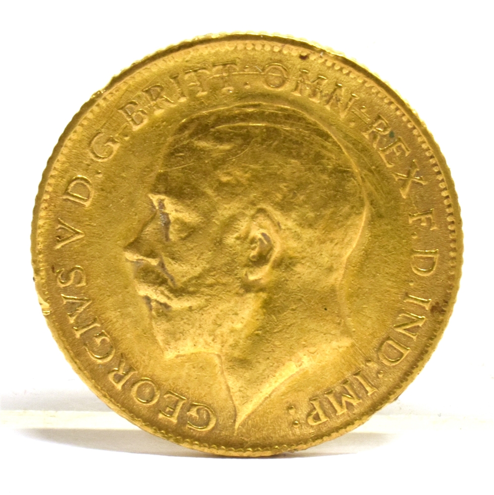 GREAT BRITAIN - GEORGE V (1910-1936), HALF-SOVEREIGN, 1915