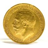 GREAT BRITAIN - GEORGE V (1910-1936), HALF-SOVEREIGN, 1915