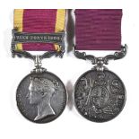 A CHINA WAR PAIR OF MEDALS TO COMPANY STAFF SERGEANT J. DICKSON, ARMY SERVICE CORPS comprising the