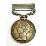 AN INDIA GENERAL SERVICE MEDAL 1849-1895 TO ABLE SEAMAN GEORGE SMITH, H.M.S. CONTEST with single