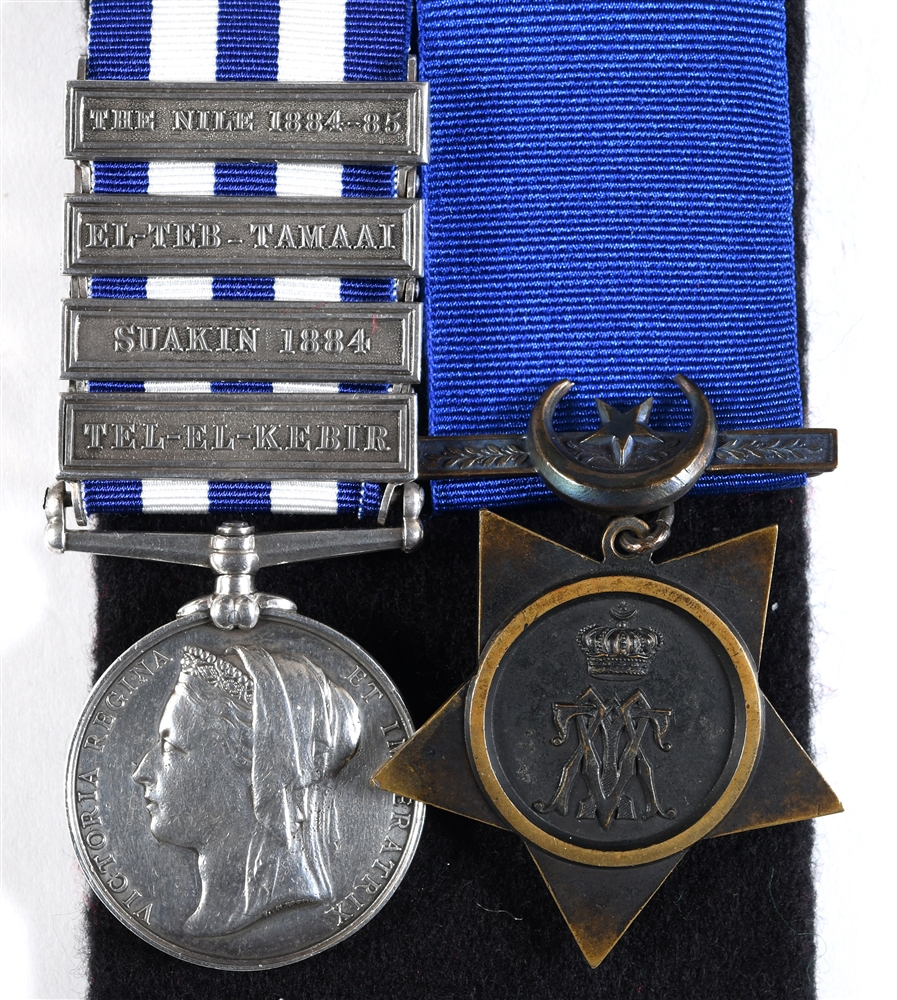 AN EGYPT 1882-89 PAIR OF MEDALS TO CORPORAL A. TURQUAND, ARMY HOSPITAL CORP comprising the Egypt