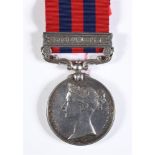 AN INDIA GENERAL SERVICE MEDAL 1854 -1895 TO PRIVATE H. FRANCIS, 2ND BATTALION, SOMERSET LIGHT