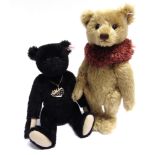 TWO STEIFF COLLECTOR'S TEDDY BEARS comprising 'Pat', the Titanic Bear' (EAN 660771), black,