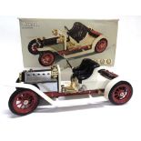 A MAMOD NO.SA1, STEAM ROADSTER cream with a crimson chassis and artillery wheels, near mint,