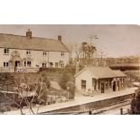 POSTCARDS - SOMERSET Fourteen real photographic cards, including views of Burlescombe Station; North