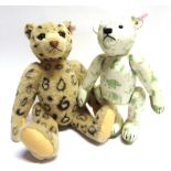 TWO STEIFF COLLECTOR'S TEDDY BEARS comprising 'Teddy Bear Signature' (EAN 037245), green, limited