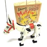 A MOKO MUFFIN [THE MULE] JUNIOR DIECAST METAL PUPPET complete with three (of four) finger control
