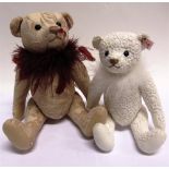 TWO STEIFF COLLECTOR'S TEDDY BEARS comprising 'Teddy Bear Grace' (EAN 035265), cream, limited