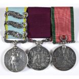 A CRIMEAN WAR GROUP OF THREE MEDALS TO COLOUR SERGEANT J. A. BLAKE, 41ST (WELCH) REGIMENT comprising