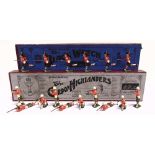 TWO SETS OF BRITAINS LEAD SOLDIERS comprising No.157, The Gordon Highlanders, with ten figures,