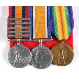 AN ANGLO-BOER & GREAT WAR GROUP OF THREE MEDALS TO CORPORAL W. FOOTE, ARMY VETERINARY CORPS