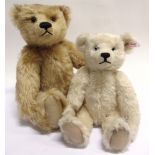 TWO STEIFF COLLECTOR'S TEDDY BEARS comprising 'New Mr Cinnamon' (EAN 038846), blond, limited edition