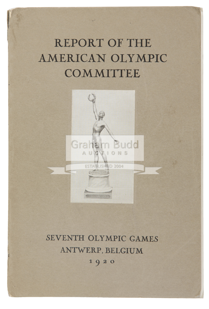 1920 Antwerp Olympic Games Report of the American Olympic Committee,