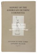 1920 Antwerp Olympic Games Report of the American Olympic Committee,